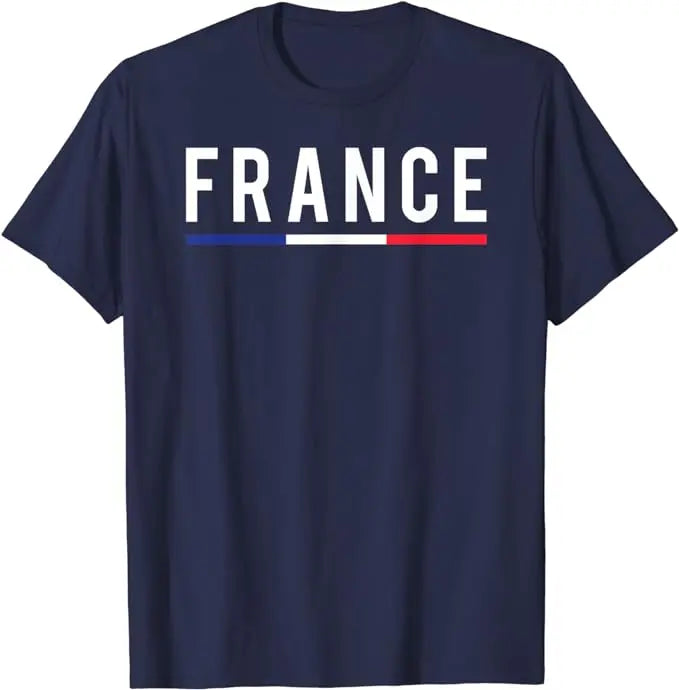 Soccer France Flag T-Shirt French Pride Tee France Football Two Stars Third Loading Clothes Frenchman Sport Foot Fan Team Jersey
