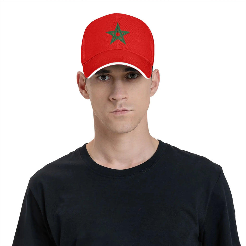 MOROCCO , Moroccan Flag  Casual Baseball Cap Summer  Trucker Hat Dropshipping Tennis Skate Hip Hop Hats Unisex Men Baseball Caps