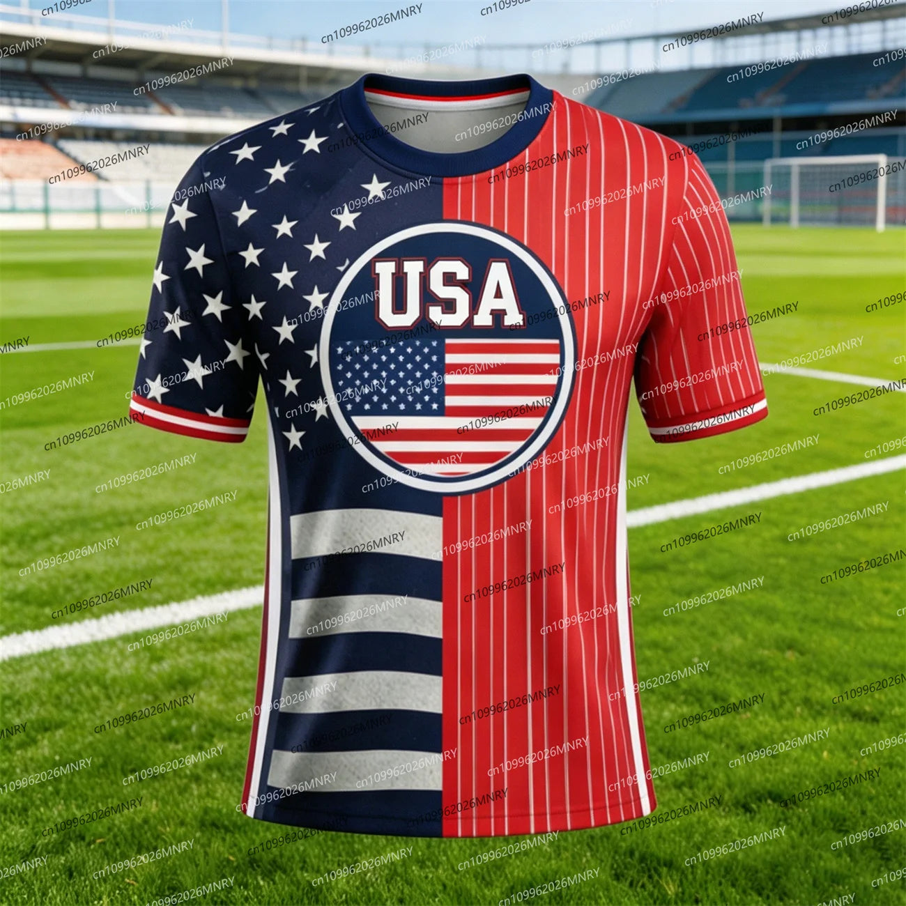 2026 America Flag Emblem tshirt Men T Shirt American Soccer Jersey T-shirts For Men Fashion Men's clothing USA Jersey Fan Jersey