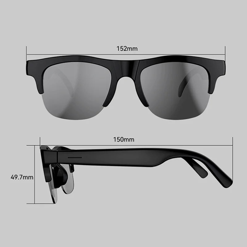 AI Smart Glasses 4K Remote Control Touch Photo Camera Recording Translator Voice Assistant Wireless Bluetooth Eyewear