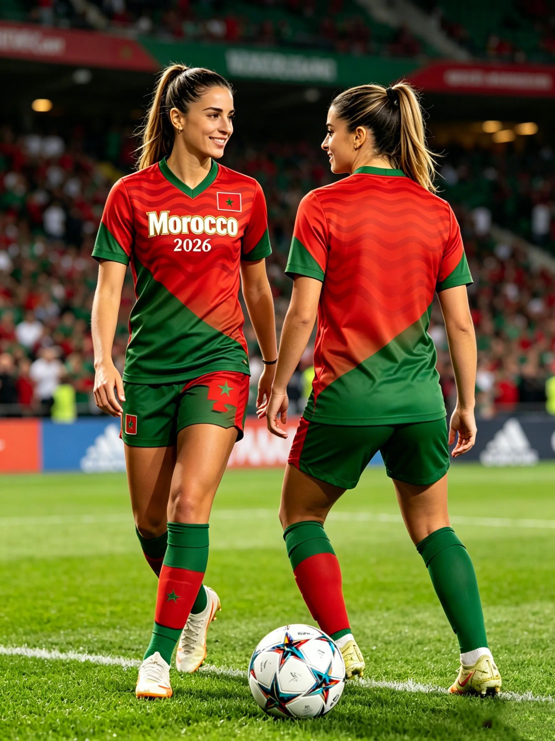 2026 Morocco Football Jersey Tops, Parent-Child Matching Soccer T-shirt, Family Sportswear for Game Day & Casual Wear