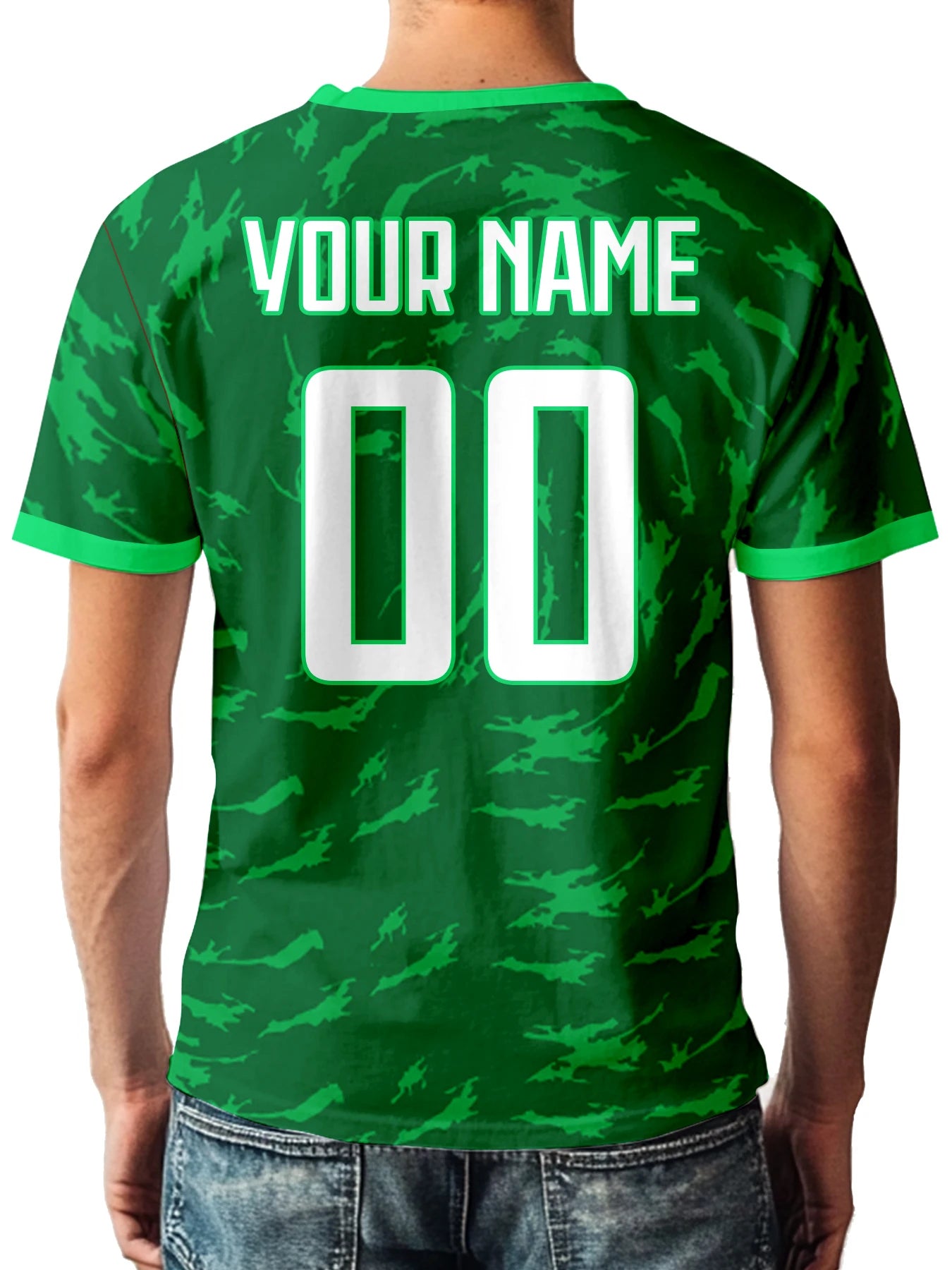 Custom Saudi Arabia National Team Soccer T-shirt for Men Personalized Name Number Football Shirt, Breathable Sportswear