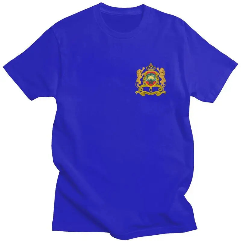 Custom Kingdom Of Morocco T Shirt Men Short-Sleeve Moroccan Patriotic T-shirt Streetwear Tee Tops Oversized Tshirt Gift