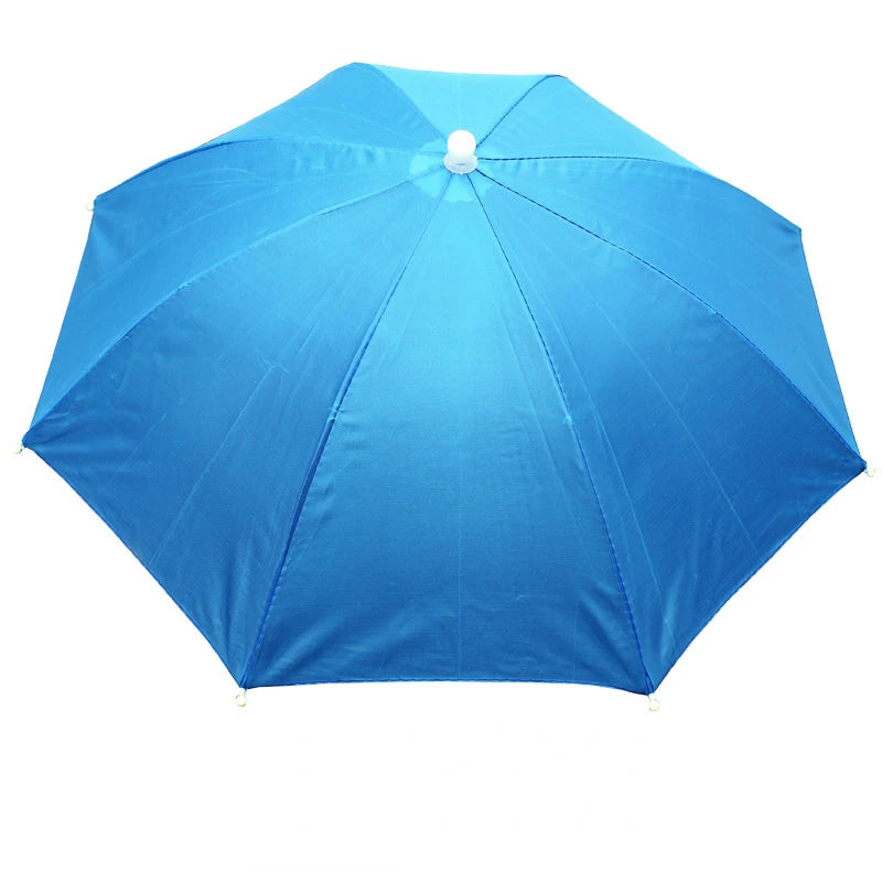 1PC Foldable Umbrella Hat Cap Headwear for Fishing Hiking Beach Camping Head Hats Outdoor