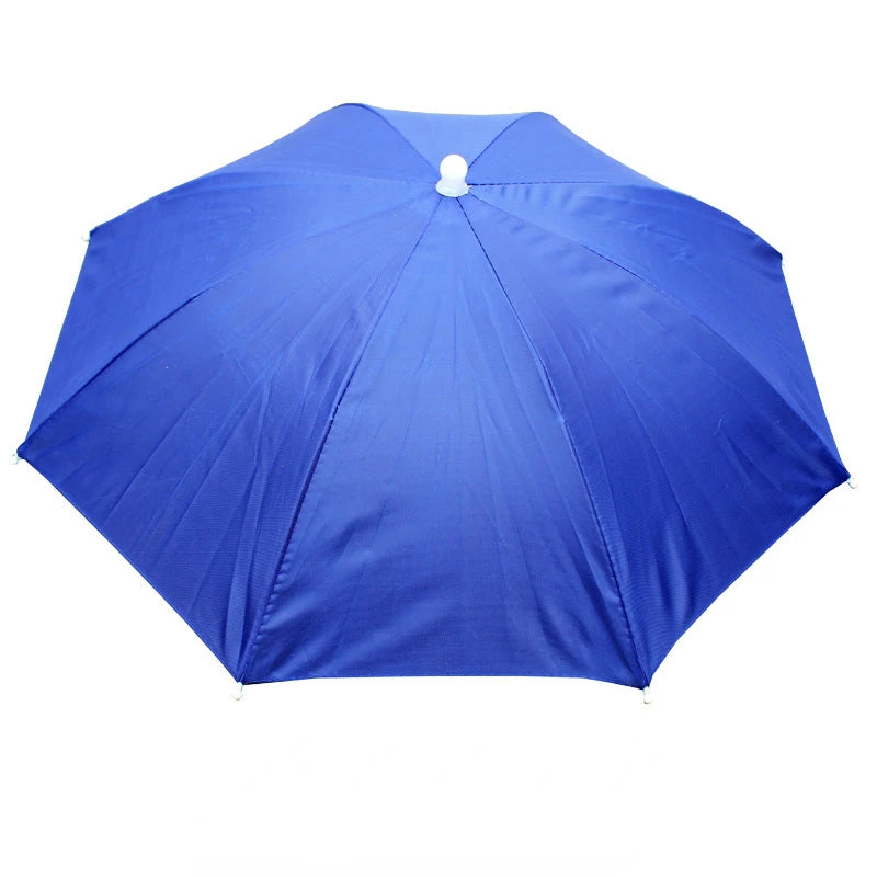 1PC Foldable Umbrella Hat Cap Headwear for Fishing Hiking Beach Camping Head Hats Outdoor