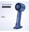 Turbo handheld small fan USB charging mini outdoor portable lightweight desktop stand with long-lasting battery life